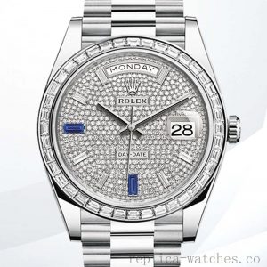 Rolex Day-Date Men's m228396tbr-0021 40mm Diamond Bezel