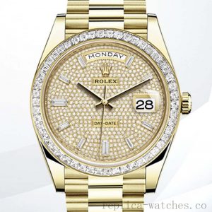 Rolex Day-Date 40mm Men's m228398tbr-0036 Automatic Gold-tone