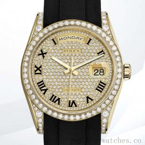 Rolex Day-Date 118388 Men's 40mm Diamond Bezel