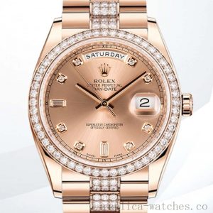 Rolex Day-Date Men's 36mm 128345 President Bracelet Rose Gold-tone